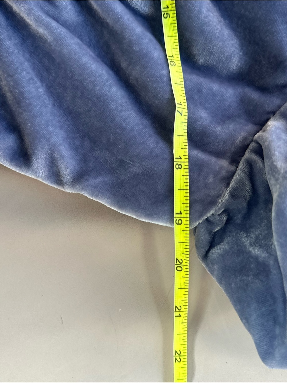 Anthropologie Dusty Blue Periwinkle Velvet Button-Front Maxi Dress - Picture 4 of 7